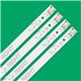 OVAIRES Kit 8 pièces Bande de rétro-éclairage LED for LG 49UJ630V 49LJ550M 49LJ5500 49LG594V NC490DUE-AAFX1-41CA GAN01-1294A-P1 