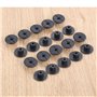 TVAAGHBCBR 20 pièces Garde-Boue Garde-Boue Garde-Boue Passage de Roue Fixation de Panneau de Pare-Chocs Clips de Trou de 4mm com