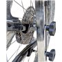 Gioma Bikestand Stilo Gc 215-00 vélo pour Support stationnement de Fourche arrière Adulte Unisexe, Peinture Grise martelée chrom