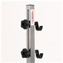 Gioma Bikestand Stilo Gc 215-00 vélo pour Support stationnement de Fourche arrière Adulte Unisexe, Peinture Grise martelée chrom