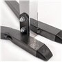 Gioma Bikestand Stilo Gc 215-00 vélo pour Support stationnement de Fourche arrière Adulte Unisexe, Peinture Grise martelée chrom