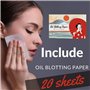 Senka Perfect Whip White Clay n Facial Ｗash - 120g Blotting Paper Set