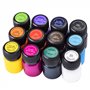 Decola - Kit de Peinture pour Porcelaine - 12x20ml Permanent pour Verre et Céramique - Haut Pouvoir Couvrant sur les Surfaces Fo