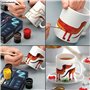 Decola - Kit de Peinture pour Porcelaine - 12x20ml Permanent pour Verre et Céramique - Haut Pouvoir Couvrant sur les Surfaces Fo