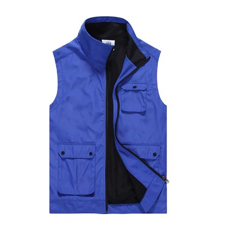 MekUk Homme Gilet de Pêche Veste Les vêtements de Travail Multi-Poches Multi-Poches Gilet Outillage pour Photographie en Plein A