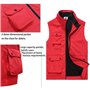 MekUk Homme Gilet de Pêche Veste Les vêtements de Travail Multi-Poches Multi-Poches Gilet Outillage pour Photographie en Plein A