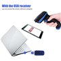 ININOSNP Scanners Portables Lecteur de Scanner de Codes-Barres, Lecteur de Scanner de Codes-Barres Bluetooth sans Fil for systèm