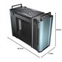 COUGAR GAMING | BOITIER PC GAMING | DUST 2 IRON GRAY - Boîtier Mini-ITX - Pro-cooling - Zones de ventilation indépendantes - Che