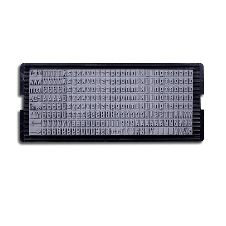 Shiny S-660 Jeu de 256 caractères avec lettres majuscules et minuscules pour jeux de tampons Shiny à poser soi-même – Hauteur de