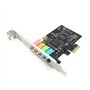 Oikabio Carte son interne 5.1 pour support à profil bas, PCI-E stéréo 3D, carte son PCI 32/64 puce CMI8738