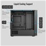 AeroCool D301A Boîtier Tour Moyenne pour PC de Jeu, Flux d'air optimisé, Panneau Avant en Maille en Bois, Design Fin, avec 4 Ven