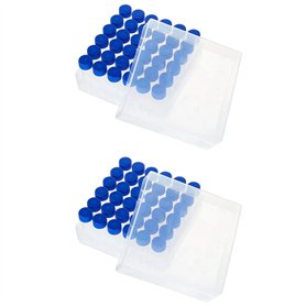 CENMEN 72 Flacons en Plastique de Tubes CryogéNiques de 5 Ml avec Bouchons à Vis