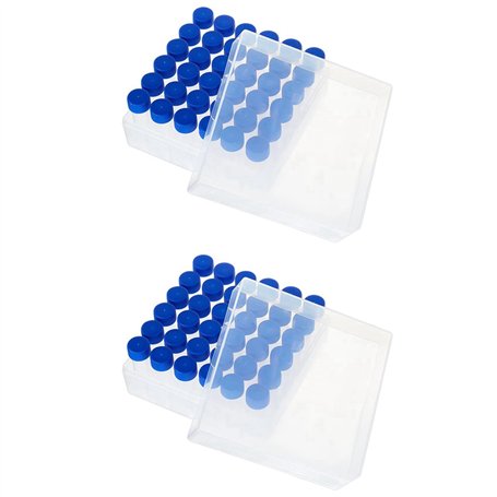 CENMEN 72 Flacons en Plastique de Tubes CryogéNiques de 5 Ml avec Bouchons à Vis