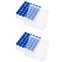 CENMEN 72 Flacons en Plastique de Tubes CryogéNiques de 5 Ml avec Bouchons à Vis