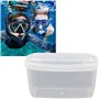 MULOUTSPO Lot de 2 boîtes de rangement pour masque de plongée avec tuba - Étanche à la pression et à la poussière