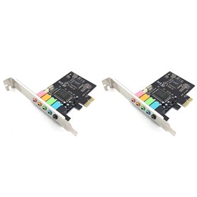 KVSERT Lot de 2 cartes son internes 5.1 pour avec support discret
