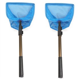 Speesy Lot de 2 classeurs de balles de ping-pong avec filet télescopique portable pour ramasser des balles de ping-pong