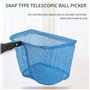 Speesy Lot de 2 classeurs de balles de ping-pong avec filet télescopique portable pour ramasser des balles de ping-pong