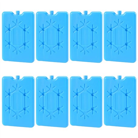 Xbsduih Lot de 8 paquets de glace pour boîte à déjeuner – Emballage pour congélateur ultra-fin réutilisable – Emballage frais de