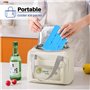 Xbsduih Lot de 8 paquets de glace pour boîte à déjeuner – Emballage pour congélateur ultra-fin réutilisable – Emballage frais de