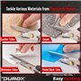 DUROX Ciseaux multifonction en acier inoxydable, parfaits pour le bricolage. Ciseaux robustes avec lame dentelée. Ciseaux univer