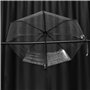 Jikoiuty Parapluie transparent automatique pour femmes et - Parapluie pliable coupe-vent - Parapluie transparent + bordure noire