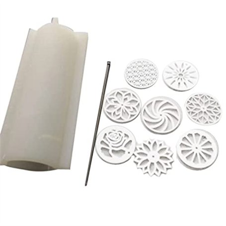 Oikabio 1 ARYLIQUE Tirer Travers de la Formeuse de Savon Kaléidoscope Moule de Savon en Silicone Tube 1000Ml