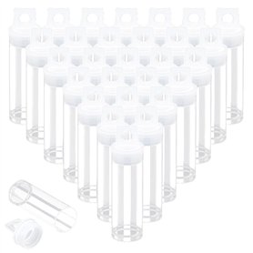 Briaatt 30 Pcs Tubes Transparents pour Perles