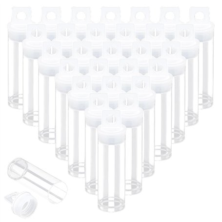 Briaatt 30 Pcs Tubes Transparents pour Perles