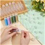 Briaatt 30 Pcs Tubes Transparents pour Perles, Tubes de Rangement en Plastique avec Bouchons, Organisateurs, Ensemble de Contene