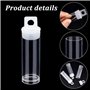 Briaatt 30 Pcs Tubes Transparents pour Perles, Tubes de Rangement en Plastique avec Bouchons, Organisateurs, Ensemble de Contene