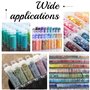 Briaatt 30 Pcs Tubes Transparents pour Perles, Tubes de Rangement en Plastique avec Bouchons, Organisateurs, Ensemble de Contene