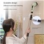 Rtauhife Brosse de Nettoyage Électrique Power Scrubber avec Kit de 9 Têtes de Brosse Remplaçables pour le Sol de la Salle de