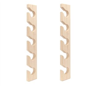 Widybord Porte-chapeaux verticaux pour casquettes de baseball en bois - Support mural pour placard