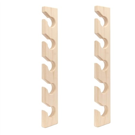 Widybord Porte-chapeaux verticaux pour casquettes de baseball en bois - Support mural pour placard