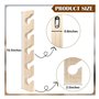 Widybord Porte-chapeaux verticaux pour casquettes de baseball en bois - Support mural pour placard