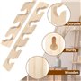 Widybord Porte-chapeaux verticaux pour casquettes de baseball en bois - Support mural pour placard