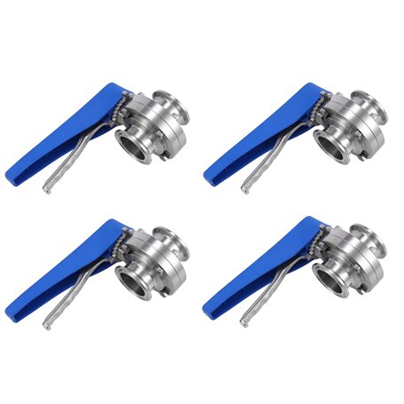 iToQ 4X 1-1/2 Pouce 38mm SS304 Vanne Papillon Tri Pince de 1
