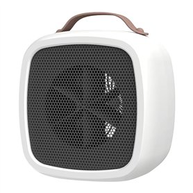 Cpolebev Chauffage D'Appoint Portable Mini Ventilateur de Bureau à Air Chaud avec Poignée Chauffage Électrique Léger Chauffage p