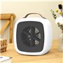 Cpolebev Chauffage D'Appoint Portable Mini Ventilateur de Bureau à Air Chaud avec Poignée Chauffage Électrique Léger Chauffage p