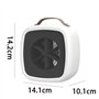 Cpolebev Chauffage D'Appoint Portable Mini Ventilateur de Bureau à Air Chaud avec Poignée Chauffage Électrique Léger Chauffage p