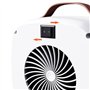 Cpolebev Chauffage D'Appoint Portable Mini Ventilateur de Bureau à Air Chaud avec Poignée Chauffage Électrique Léger Chauffage p
