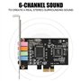 carte PCI Surround 3D stéréo audio avec haute performance sonore PC carte son CMI8738 puce