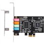 MATTRESS Carte son PCIe 5.1, carte PCI Surround 3D stéréo audio avec haute performance sonore PC carte son CMI8738 puce