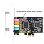 MATTRESS Carte son PCIe 5.1, carte PCI Surround 3D stéréo audio avec haute performance sonore PC carte son CMI8738 puce