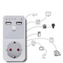 CENMEN Prise intelligente programmable avec minuteur de compte à rebours, prise électrique 6HR pour interrupteur d'interface USB