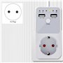 CENMEN Prise intelligente programmable avec minuteur de compte à rebours, prise électrique 6HR pour interrupteur d'interface USB