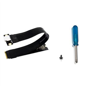 Mocturnity Câble adaptateur M.2 NVMe PCIE 4.0 vers Oculink SFF-8611 SFF-8612 - Câble d'extension de carte graphique externe pour