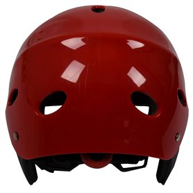Casque de protection de sécurité avec 11 trous de respiration pour sports nautiques kayak pagaie - Rouge