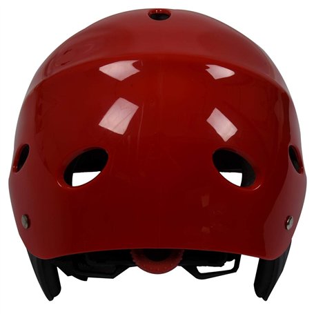 Casque de protection de sécurité avec 11 trous de respiration pour sports nautiques kayak pagaie - Rouge
